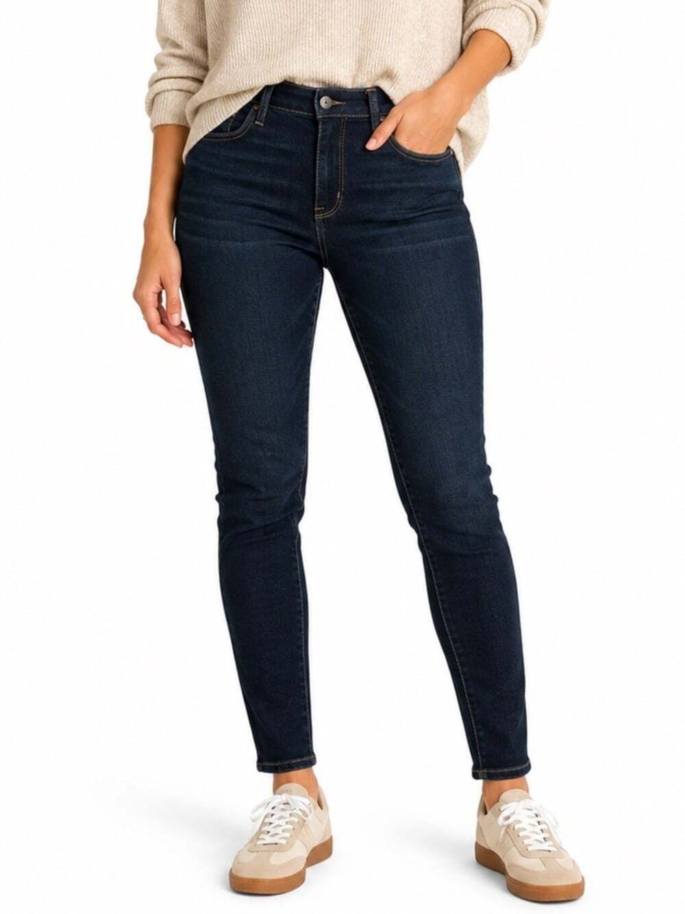 American Eagle Outfitters Super Hi-Rise Jeggings Women’s Size 10 Dark Blue Jeans